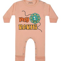 Arvesa My First Rakhi Printed Bodysuit-image-50