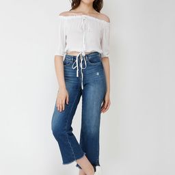 Moda Rapido Off-Shoulder Crepe Bardot Top-image-39