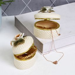 Myntra Elegant Homes Beige Set of 2 Regular Jewellery Organiser Organisers-12