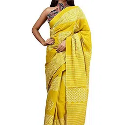Craft Musium Bandhani Printed Pure Cotton Saree-picture-15
