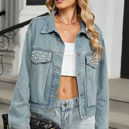StyleCast Women Denim Jacket with Embroidered-54