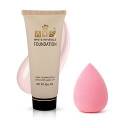 A.D.S White Invisible Foundation & Sponge Beauty Blender Puff, 60gm Shade-03-36