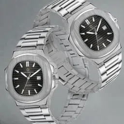 CARLINGTON Men Stainless Steel Straps Analogue Watch Exclusive 8822 Black-image-10