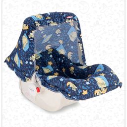 Babyhug Spring 5 in 1 Carry Cot Cum Rocker With Mosquito Net - Navy Blue-30