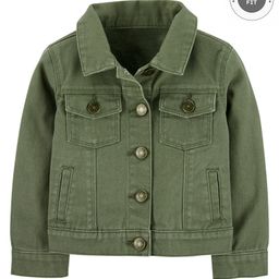 Carter's Twill Denim Jacket - Olive Green-image-49