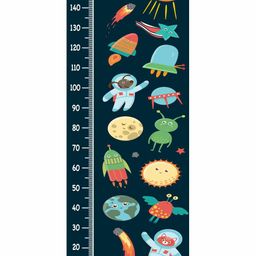 WENS Height Measurement Wall Sticker Space Print - Black-image-17