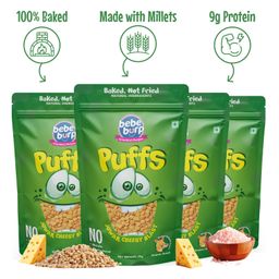 Bebe Burp Grandma's Super Puffs Jowar Cheesy Blast Pack Of 4 - 35 gms each-image-140