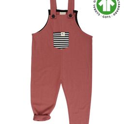 Turtledove London Sleeveless Cotton Organic Dungaree - Pink-image-33