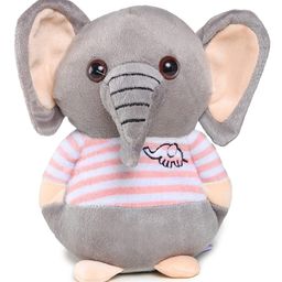 Webby Elephant Soft Toy Grey - Height 20 cm-14