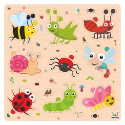 Webby Insects Wooden Board Puzzle - 9 Pieces-13