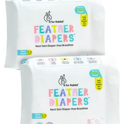 R for Rabbit Feather Diaper Pants Size S - 74 Counts (Pack of 2)-42