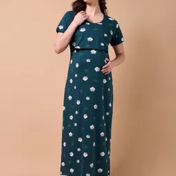 THE MAMA KLUB Printed Maxi Nightdress-picture-24