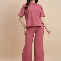 DRAPE AND DAZZLE T-Shirt With Trousers Co-Ords-image-63