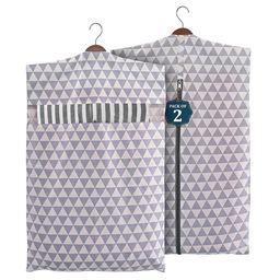 Kuber Industries Grey Set of 2 Regular Multi-Utility Organisers-45