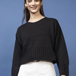 Mast & Harbour Round Neck Woolen Pullover Sweater-picture-27