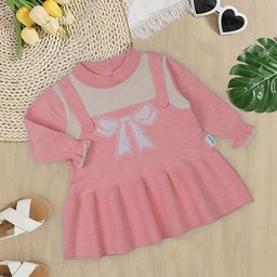 MeeMee Girls Round Neck A-Line Dress-picture-34