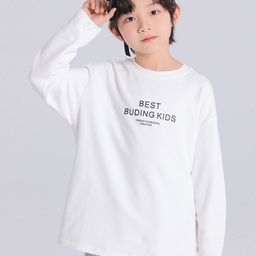LULU & SKY Boys Typography Extended Sleeves Applique T-shirt-image-26