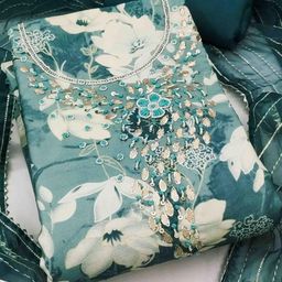 DIVASTRI Printed Unstitched Dress Material-image-93