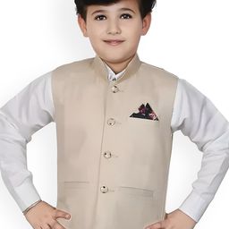 Qitty Boys Solid Stand Collar Nehru Jacket-picture-37