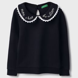 United Colors of Benetton Girls Embroidered Typography Sweatshirt-picture-36