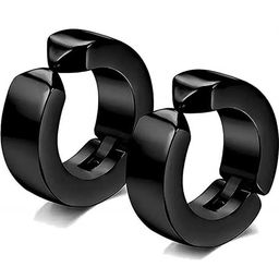 shobhram Unisex Black Earrings-image-97
