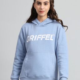 GRIFFEL Women Printed Hooded Sweatshirt-image-89