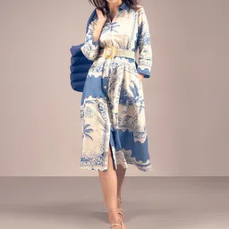 Vero Moda Tropical Print A-Line Midi Dress-picture-13