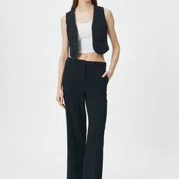 Koton V-Neck Sleeveless Front Open Waistcoat-30
