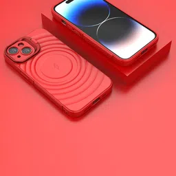 Luxury Kase Solid iPhone 14 Impact Resistant Rugged Back Case with Wireless Charging-image-88