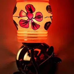 Somil Premium Designer Glass Wall / Night Lamp Elegant & Stylish Dcor Accent for Modern Interiors, color, Multicolour, Size:- 20 X 18 X 30 CM-30