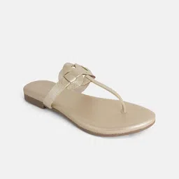 DressBerry Women Textured T-Strap Flats-image-52