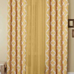 Dekor World Multicoloured Set of 3 Window Curtain-16