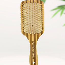 Enable Nature Bamboo Rectangle Pattern Hair Brush-30