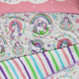Silverlinen Cotton Reversible Single Blanket Unicorn Print - Multicolour image 3