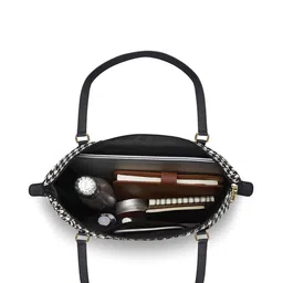 LAVIE Signature Printed Oversized Structured Tote Bag with Quilted image 2