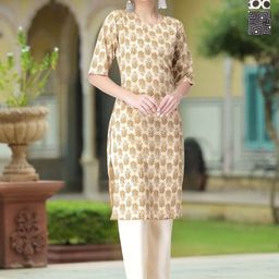 Moda Rapido Women Ethnic Motifs Printed Crepe Kurta-42