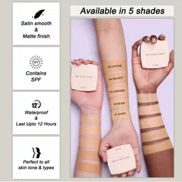 FLiCKA 2Pcs Makeup Combo - Get Set Go SPF Primer & The Base Story Matte Finish Compact image 4