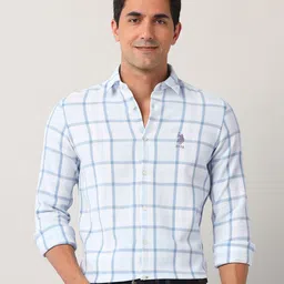 U.S. Polo Assn. Denim Co. Men Classic Opaque Checked Casual Shirt-image-62