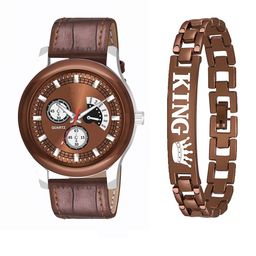 Gopal Shopcart Unisex Analogue Watch Gift Set B9050-BROAeviyo-Slilm-L-K-Bracelet_SH-picture-13