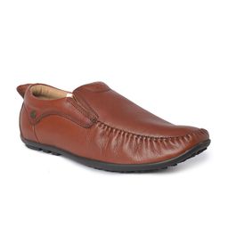 Buckaroo Men Round Toe Slip-On Leather Loafers-picture-16