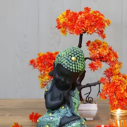 Aura Unisex Green Buddha Idol Showpiece-image-46