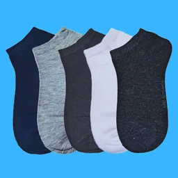 MJE Men Pack Of 5 Anti-Odour Ankle Length Socks-48