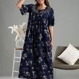9shines Label Printed Maxi Nightdress-picture-27