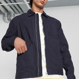 Puma Mmq Men Relaxed-Fit Zip Overshirt Jacket-image-47