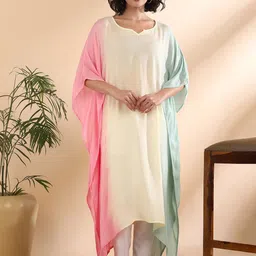 PinkTribe Hand Tie & Dyed Kaftan Kurta-picture-29