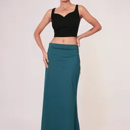 I AM BY DOLLY JAIN Aqua D'Coat Pettocoat Saree Shapewear-picture-26