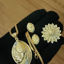 niva fashion Gold-Plated Floral Jewellery Set-picture-24