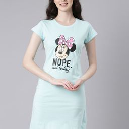 Nap Chief Minnie Mouse Printed Pure Cotton T-shirt Dress-image-45