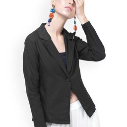 Moda Rapido Cotton Notched Lapel Collar Single-Breasted Blazer-picture-43