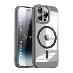 Luxury Kase Grey Shockproof Transparent Clear Hard Back Cover Case for iPhone 14 Pro Max-picture-11